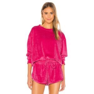 MIKOH Kimo Sweatshirt Color: Pink Passion Size 2/  Medium